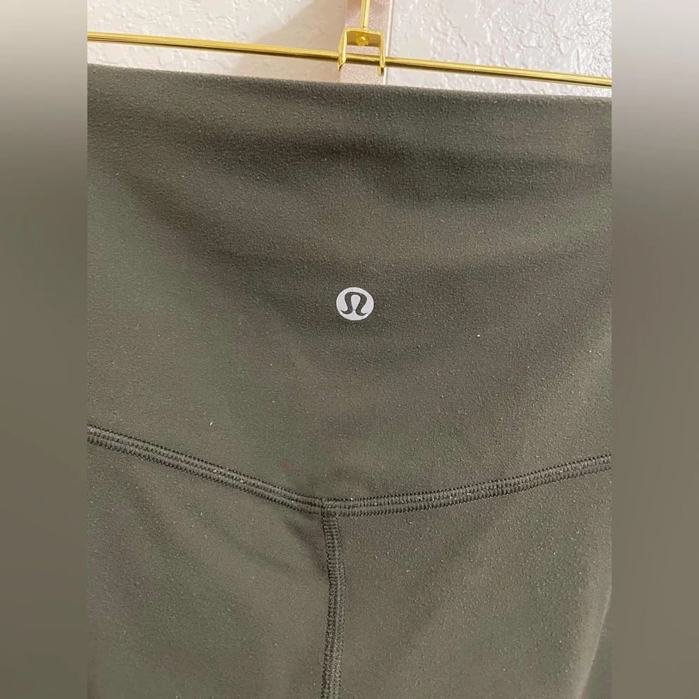 Lululemon Align II High-Rise 25” Leggings Dark Olive Size 6 - Picture 5 of 8